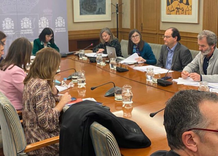 La ministra de Sanidad, Carolina Darias, en el Consejo Interterritorial del Sistema Nacional de Salud (CISNS).