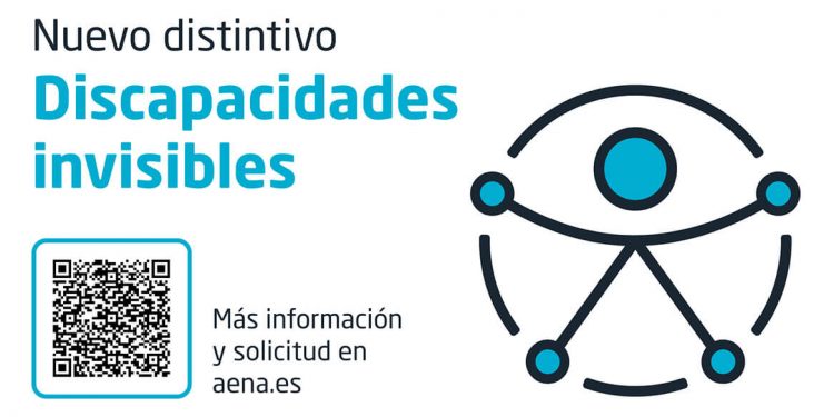 Aena crea un distintivo para viajeros con discapacidades invisibles