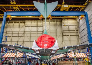 El X-59 de la Nasa incorporó su sección de cola en Lockheed Martin