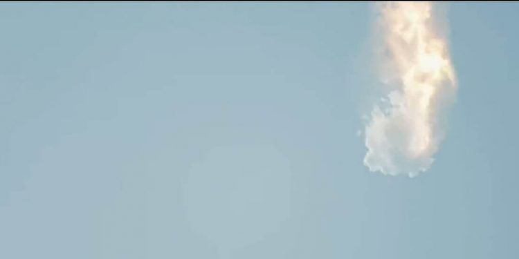 Explosión de Starship