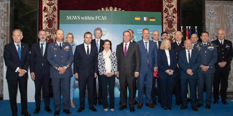 Los ministros de Defensa de España, Francia y Alemania impulsan en Madrid el FCAS/NWGS