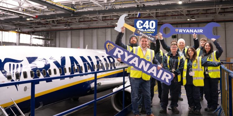 Ryanair ampliará sus instalaciones de mantenimiento en el aeropuerto de Dublín