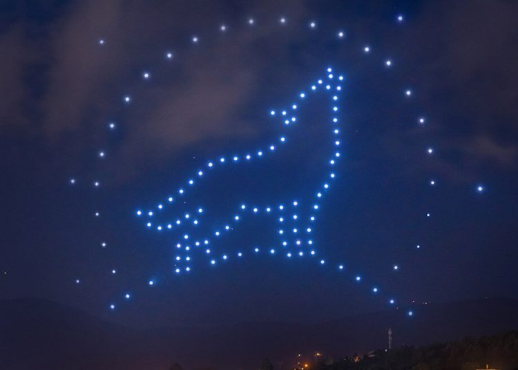Dinamarca estrena los espectáculos de luces con drones de la mano de la española Umiles en The Ocean Race 2022-23