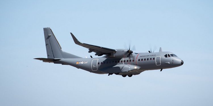 El primer C295 para la India completó su vuelo inaugural