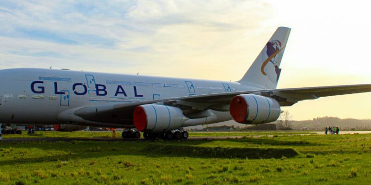 Global Airlines adquiere su primer A380 de Doric Aviation