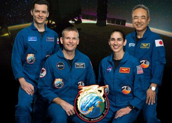 cuatro astronautas de la misión Crew-7