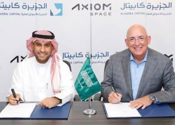Naif AlMesned, CEO de Aljazira Capital, y Michael Suffredini, CEO de Axiom Space