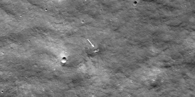 La Nasa observa el cráter probablemente causado por el impacto de Luna 25