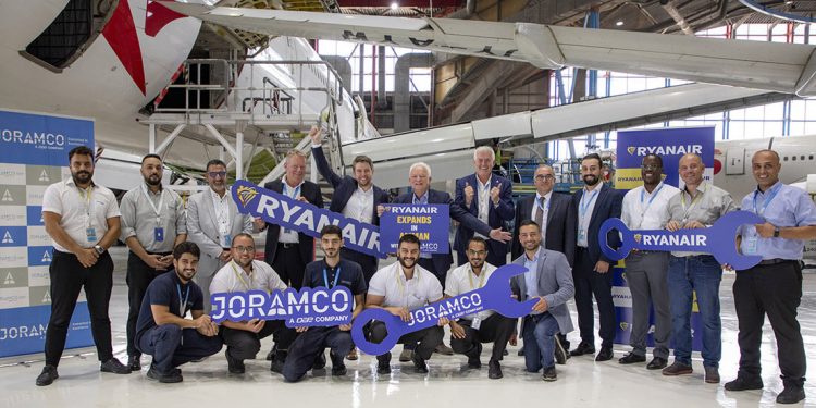 Ryanair se expande en Ammán con un acuerdo de mantenimiento con Joramco