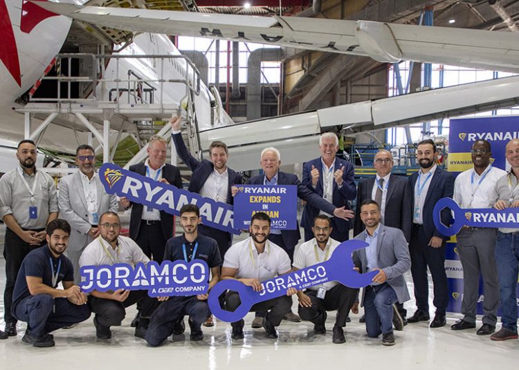 Ryanair se expande en Ammán con un acuerdo de mantenimiento con Joramco