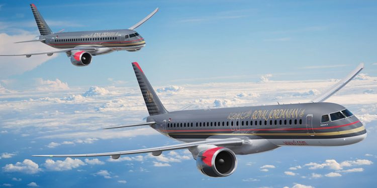 E190-E2 y E195-E2 de Royal Jordanian Airlines