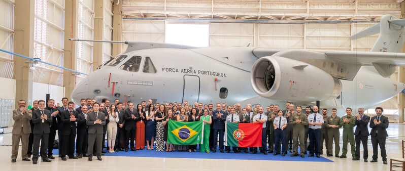O primeiro KC-390 Millennium em configuração NATO entra ao serviço da Força Aérea Portuguesa