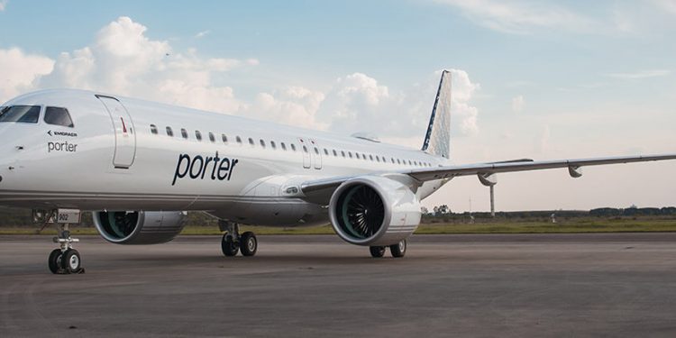 Porter Airlines encarga a Embraer otros 25 aviones E195-E2