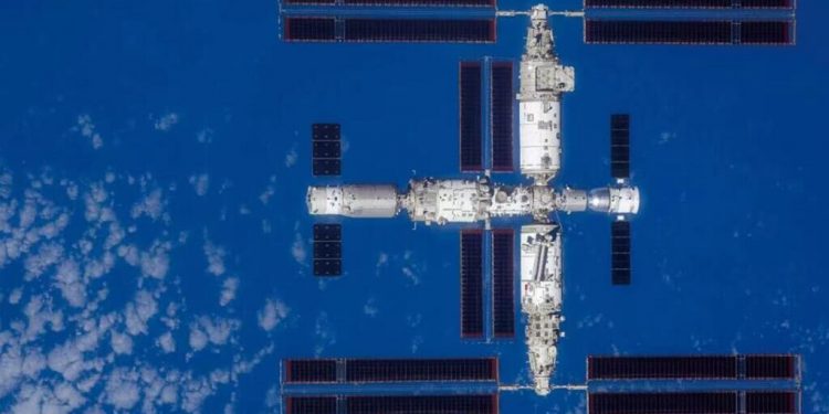 Estación espacial china en su totalidad