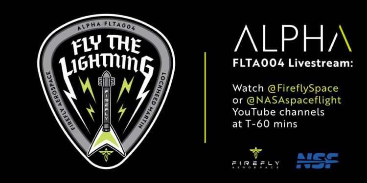 La misión Alpha FLTA004 de Firefly Aerospace dispuesta para su lanzamiento