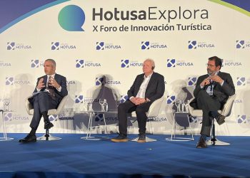 Maurici Lucena, presidente y CEO de Aena, en el Foro Hotusa Explora