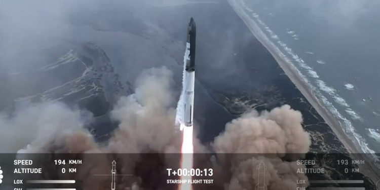 Lanzamiento de Starship