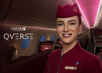 Qatar Airways presenta la primera tripulación de cabina holográfica