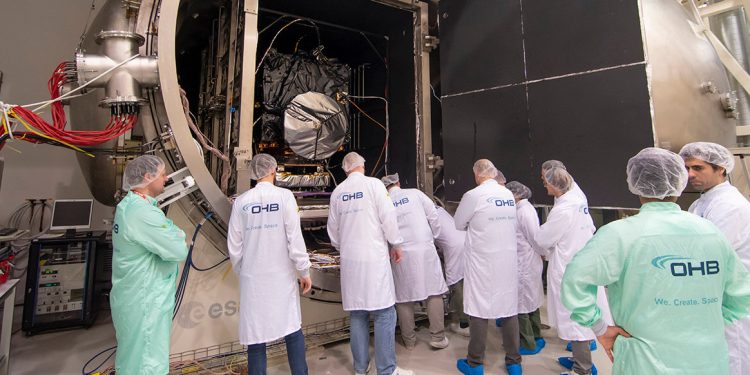 Última prueba de la nave Hera de la ESA antes de su viaje a Didymos