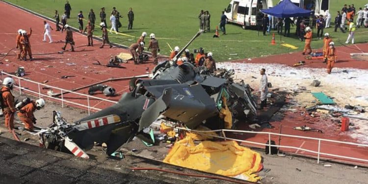 Accidente Malasia. Foto: Facebook/Fire and Rescue Department of Malaysia