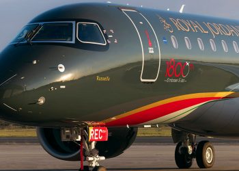 Embraer entregó a Royal Jordanian Airlines el E-Jet número 1.800