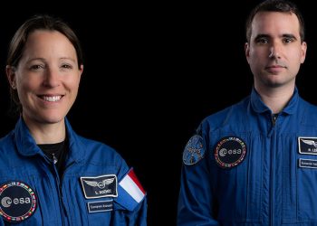 Sophie Adenot y Raphaël Liégeois
