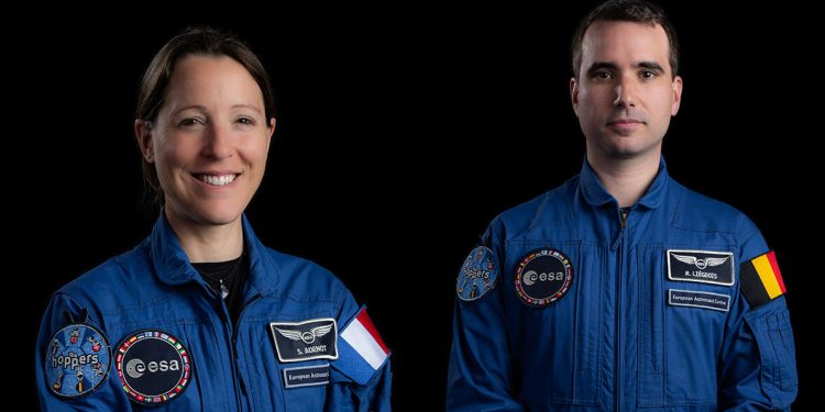 Sophie Adenot y Raphaël Liégeois