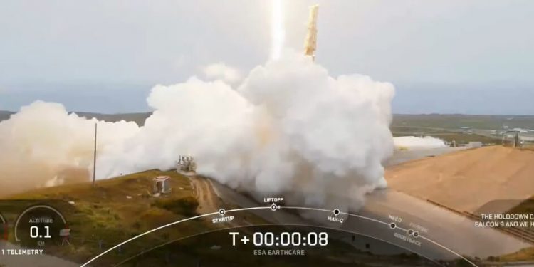 SpaceX lanzó la misión EarthCARE de la ESA