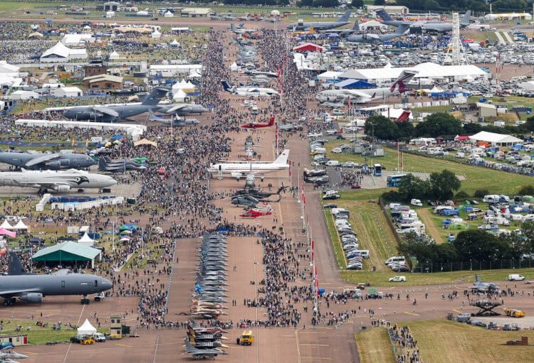 Aviones militares de 25 países en la RIAT 24