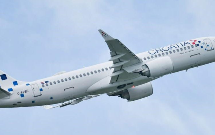 Croatia Airlines recibe su primer Airbus A220-300