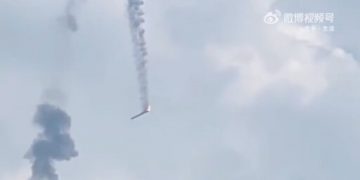 El cohete chino Tianlong-3 se estrelló. Fuente: Weibo