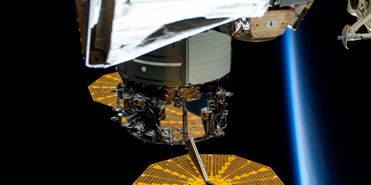 La nave de carga Cygnus, de Northrop Grumman, deja esta noche la ISS