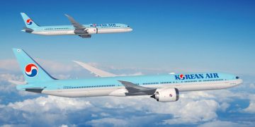 Un 787 y un 777 de Korean Air.