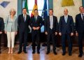 El presidente andaluz recibe en Sevilla a la cúpula de Airbus