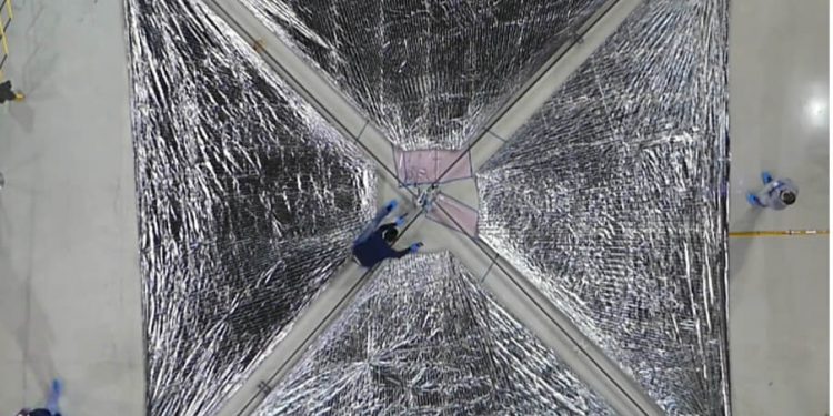 La Nasa utiliza la luz solar para impulsar la exploración del espacio profundo
