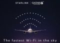Qatar Airways opera el primer vuelo Boeing 777 del mundo equipado con Starlink