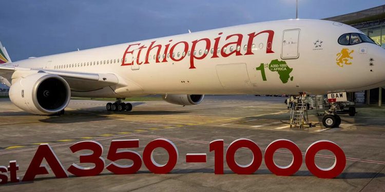Ethiopian Airlines recibe el primer Airbus A350-1000 de África
