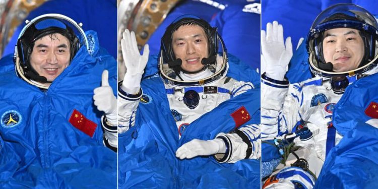 Los astronautas de Shenzhou-18 regresaron a la Tierra desde la estación espacial china