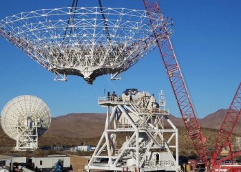 La nueva antena de la Nasa para la red de espacio profundo alcanza su máximo esplendor