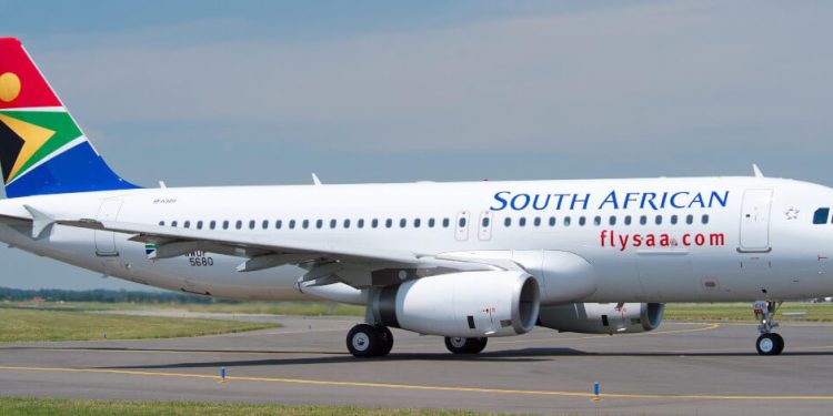 A320 de South African Airways