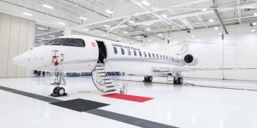 Bombardier Defense presentó el Global 7500 entregado a la Armasuisse