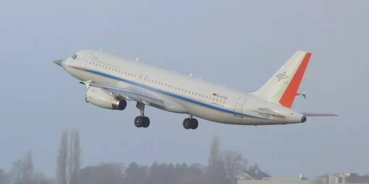 Despega por primera vez el avión de pruebas A320 ATRA con morro de Eurofighter