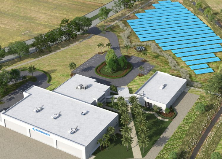 Embraer inicia su mayor proyecto de generación de energía solar en la sede de Florida