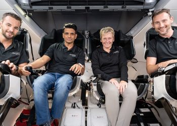 Presentada la tripulación de la cuarta misión de Axiom Space a la ISS