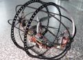 Científicos chinos presentan un prototipo de robot aéreo y de superficie para exploración de Marte. Foto: Xinhua