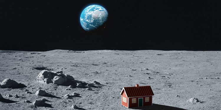 Casa sueca en la Luna