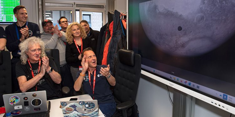 El equipo científico de Hera ve llegar la imagen de Marte