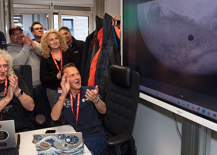 El equipo científico de Hera ve llegar la imagen de Marte