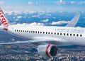 Embraer anuncia la próxima entrega de ocho aviones E190-E2 a Virgin Australia