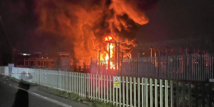 Incendio en Heathrow. Fuente: Brigada de Bomberos de Londres